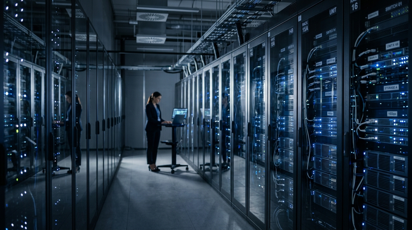 Nowoczesna serwerownia - niezawodny hosting i infrastruktura www
